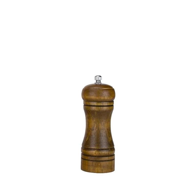 

Multifunctional Kitchen Spice Grinding Tool, Manual Ceramic Core Solid Wood Pepper Grinder Seasoning Bottle