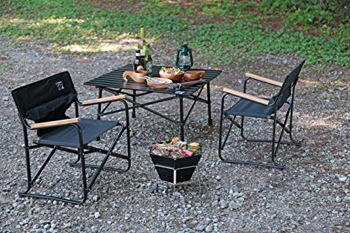 [Amazon.co.jp Exclusive] Captain Stag Hexa Stainless Steel Fire Grill, Medium Size, 285 X 255mm (Set of 2) UZ-13361