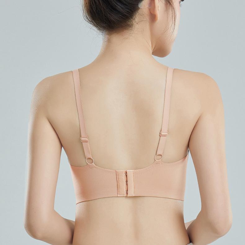 Summer Thin Bra Women's Soft Support Seamless Bra Gathering Anti Sagging and Double Breast Bra