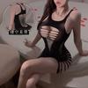 Sexy Mesh Garment Suspender Tight Hot Diamond Sex Underwear Hollow Mesh Perspective Gypsy Shining Hip Skirt