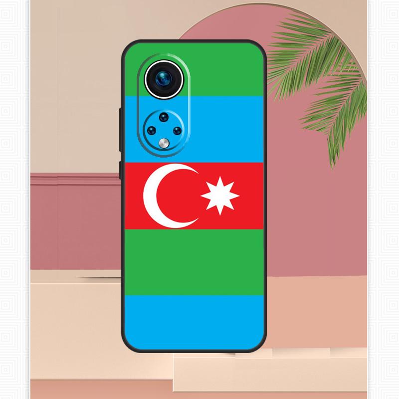 Azerbaijan Flag Coat of Arms Case For Honor Magic 5 6 7 8 Pro Honor 400 Lite 200 X9c X9b X9a X8b X8a X8c 50 70 90 Cover