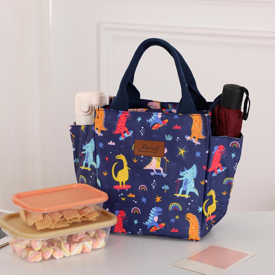 Office Workers Go Out with a Lunch Box Bag Thermal Bento Bag Fashion Handbag Carry Mommy Bag
