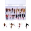 Realistic Softable Rubber Fishing Lures Set With Transparents Storage Box for Freshwaters Fly Fishing