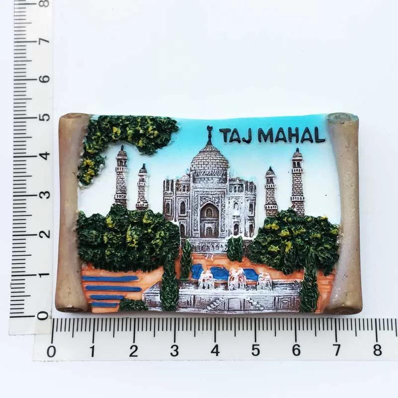 India Travelling Fridge Stickers Creative Tourist Souvenirs Kawaii Fridge Magnets Home Decor Magnetic Stickers for Refrigerator