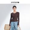 JOY SPEAKER Vintage Crew Neck Slim-Fit Knitted Sweater