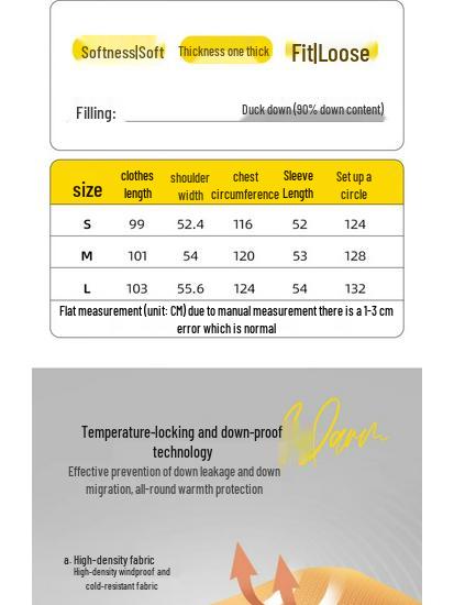 Yaya x Lays Couple's Long Hooded Down Jacket