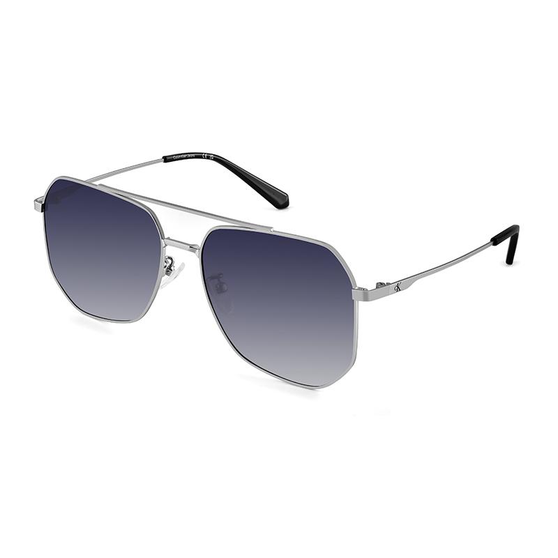 Calvin Klein Polarized Ultra-Light Double Beam Driving Travel Sunscreen UV Protection Sunglasses Irregular Shape Unisex sunglasses CKJ26217SPLB