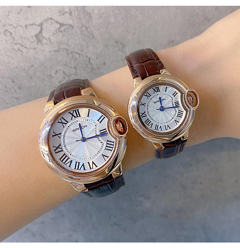 Sanda Retro Simple Couple Quartz Watches - Trendy, Cool, Luminous, Unisex Fashion Wristwatches