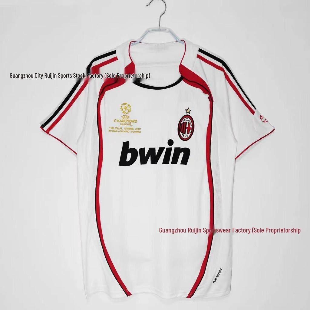 Maglia da Calcio Retrò Uomo AC Milan/Inter Milan/Juventus - Manica Corta Estiva, Ampia e Traspirante.