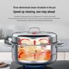 KOBACH 304 Stainless Steel Double Layer Steamer Pot