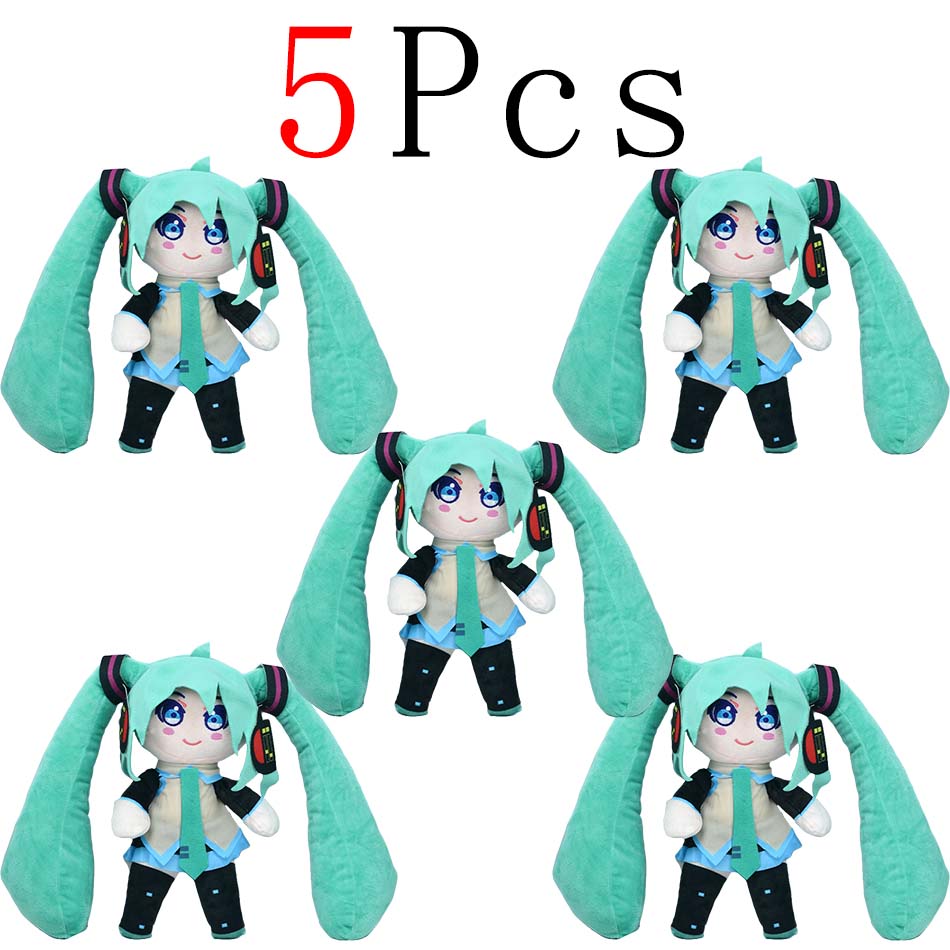 Cartoon 20cm Hatsune Miku Plush Doll Toy Anime sakura Miku snow Miku Character KawaiiSitting posture Fufu Kids Christmas Gift
