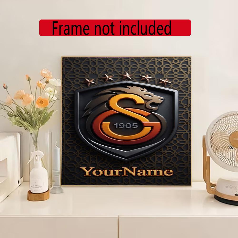 Galatasaray Customize Your Name Diamond Painting Round Diamond Diy Frameless Holiday Artwork Suitable For Home Office Wall Decoration