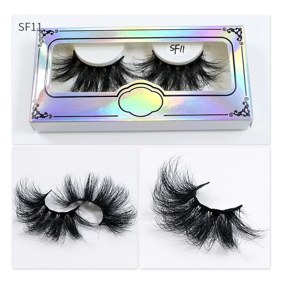 RED SIREN Fluffy Mink Lashes 25mm 27mm Long Thick 3d Mink Eyelashes Maquillaje