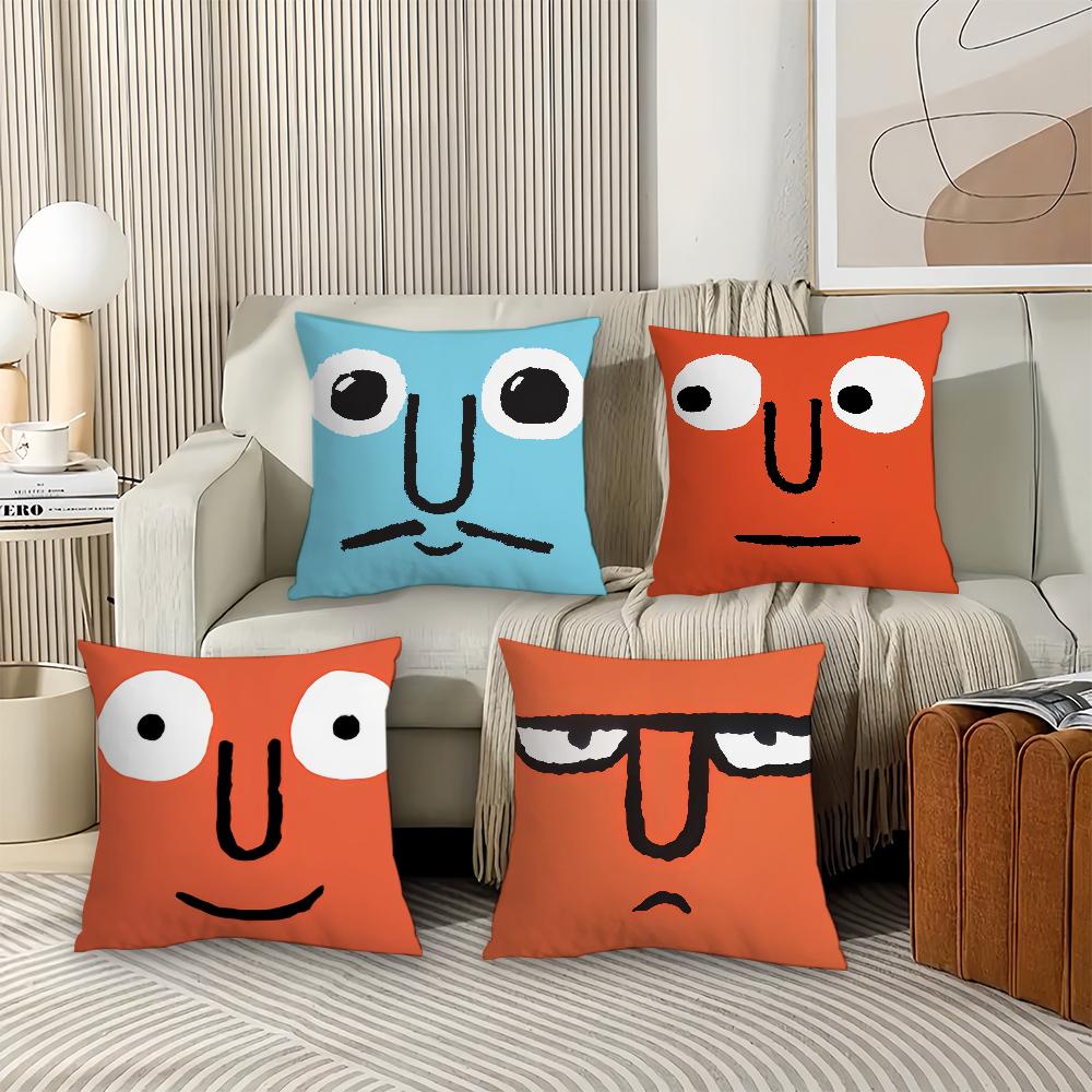 Art J-Jean J-Jullien Pillow Case Office Cushions Suitable For Sofa Car Bedroom Decorative Cushion Cover