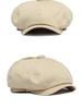 Unisex Adjustable Baseball Cap: Classic Eight-Panel British Newsboy Style