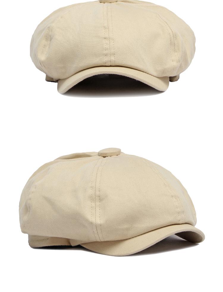 Unisex Adjustable Baseball Cap: Classic Eight-Panel British Newsboy Style