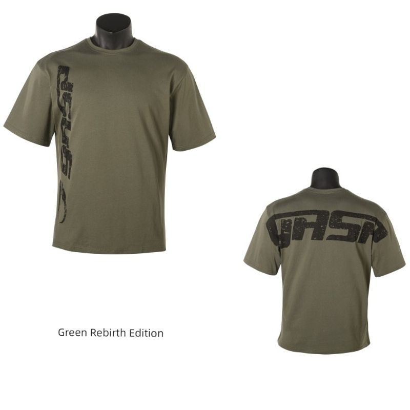 God Fitness T-shirt Originale Europea e Americana a Maniche Corte alla Moda Larga Taglia Grande Muscoli Full Cotone Sportiva a Mezza Manica Maglietta da Allenamento