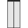 Magnetischer Polyester gestreifter Mückenschutz-Türvorhang für Sommerbelüftung