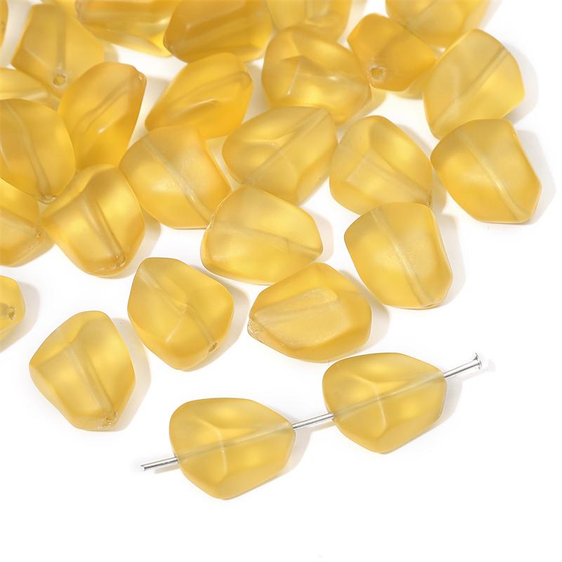 Kristallglasperlen, flacher Stein, mattierte Schnittoberfläche, lose Distanzperlen für DIY-Halskette, Armband, Schmuckherstellung