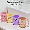 Cartoon Thickened Toothbrush Cup Plastic Multipurpose Toothbrush Storage Rack Toothbrush Holder for Bathroom Accessory