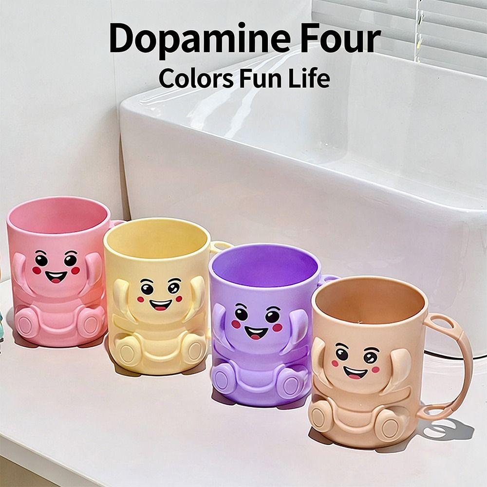 Cartoon Thickened Toothbrush Cup Plastic Multipurpose Toothbrush Storage Rack Toothbrush Holder for Bathroom Accessory