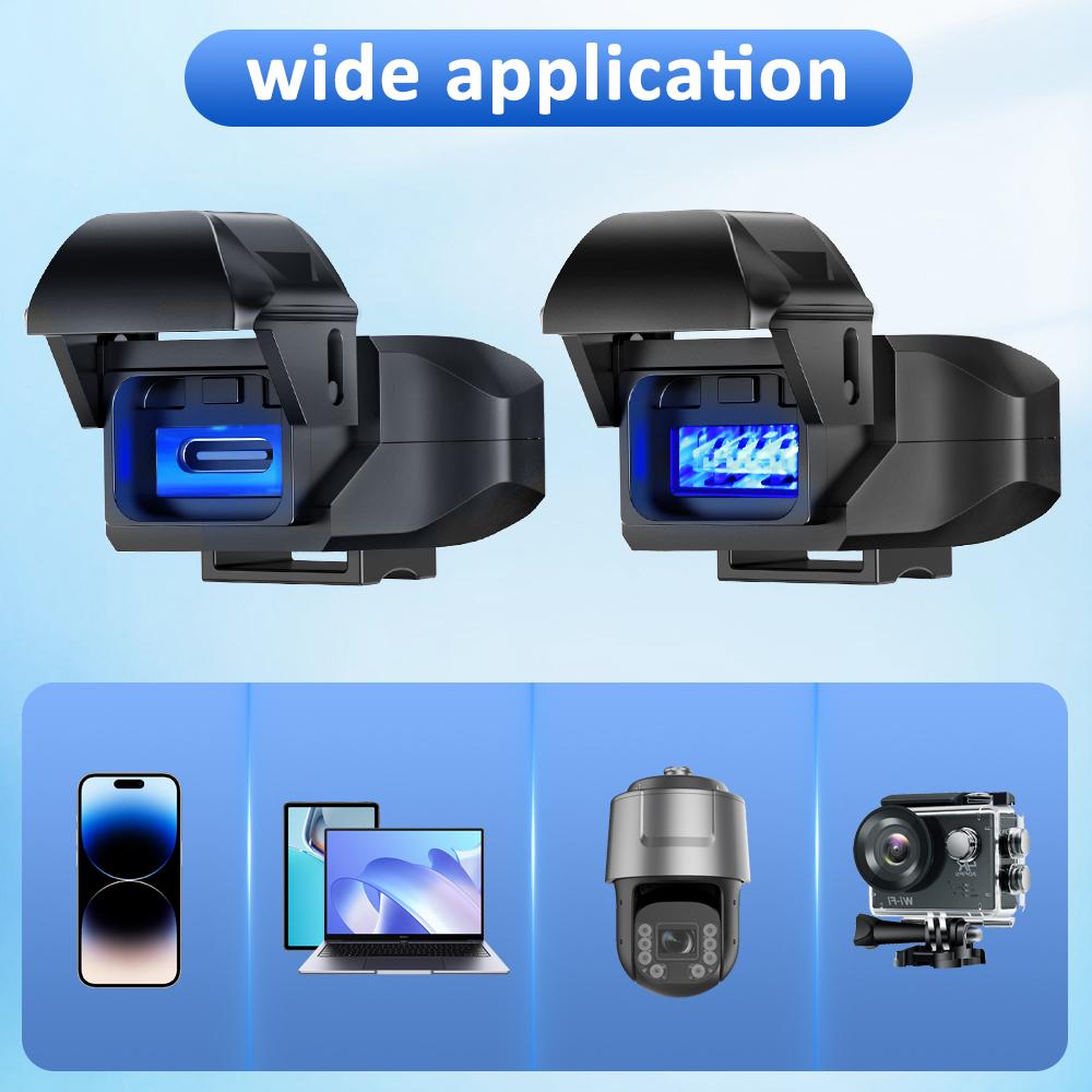 Motorcycle USB Charger SAE To USB Adapter Waterproof Automatically ON/Off Switch DC 9V-24V USB C Motorcycle Charger