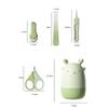 4pcs Baby Nail Care Set Newborn Safety Anti-Pinch Nail Clippers Scissors Trimmer Kit Infant Grooming Tool