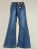Spring 2026 Retro Blue High-Waisted Slimming Flare Jeans for Women