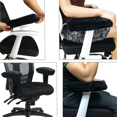 Memory Foam Chair Armrest Office Chair Arm Cushion with Removable Cover for Elbows and Forearms