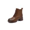 New Autumn and Winter Shoes Women's Chunky Heel Retro Boots Thick-soled Ankle Boots