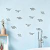 6Pcs Dinosaur Wall Stickers, Self-Adhesive Wall Decals, Removable Cartoon Dinosaur Stickers, Peel And Stick Wall Decals for Bedroom Living Room