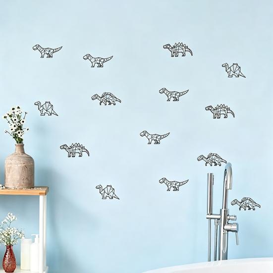 6Pcs Dinosaur Wall Stickers, Self-Adhesive Wall Decals, Removable Cartoon Dinosaur Stickers, Peel And Stick Wall Decals for Bedroom Living Room
