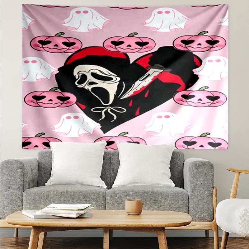 1PC Horror Movie Characters K-pop Music Group Tapestry Accessories for Bedroom,Livingroom, Dormitory Room Wall Decor Fan Birthday Gifts