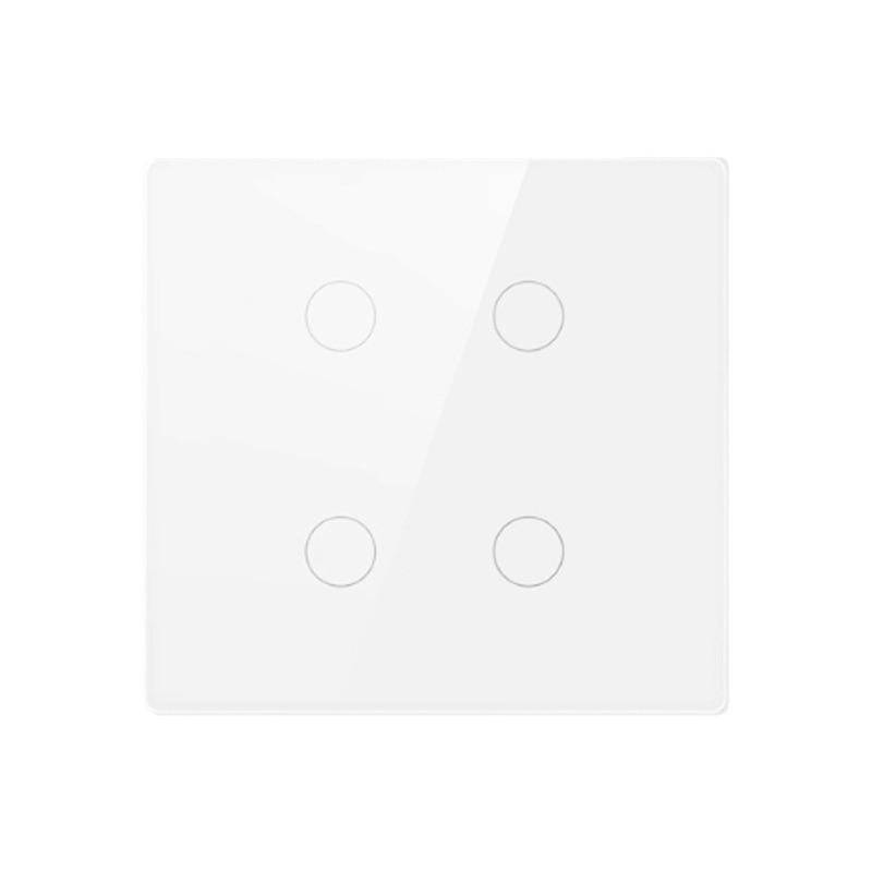 Zigbee Smart Glass Switch, Brazil Standard, Alexa-Compatible Wireless Touch Control, Zero Fire Version