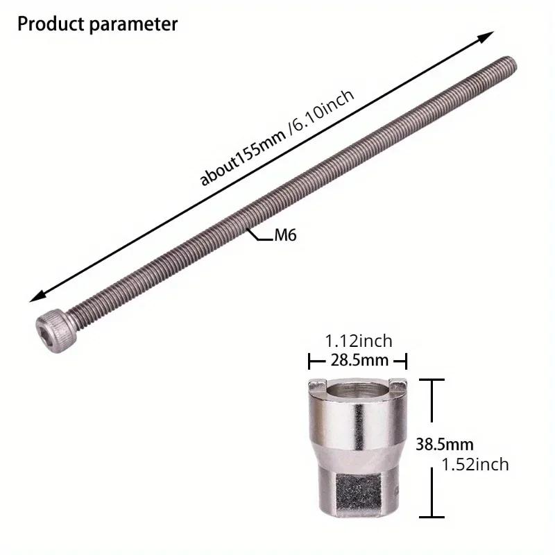 Bicycle Freehub Remover Hub Body Installer Slotted Socket Wrench Hub Remover Repair Tools 4pcs O-rings Special-shaped Tool Hook.