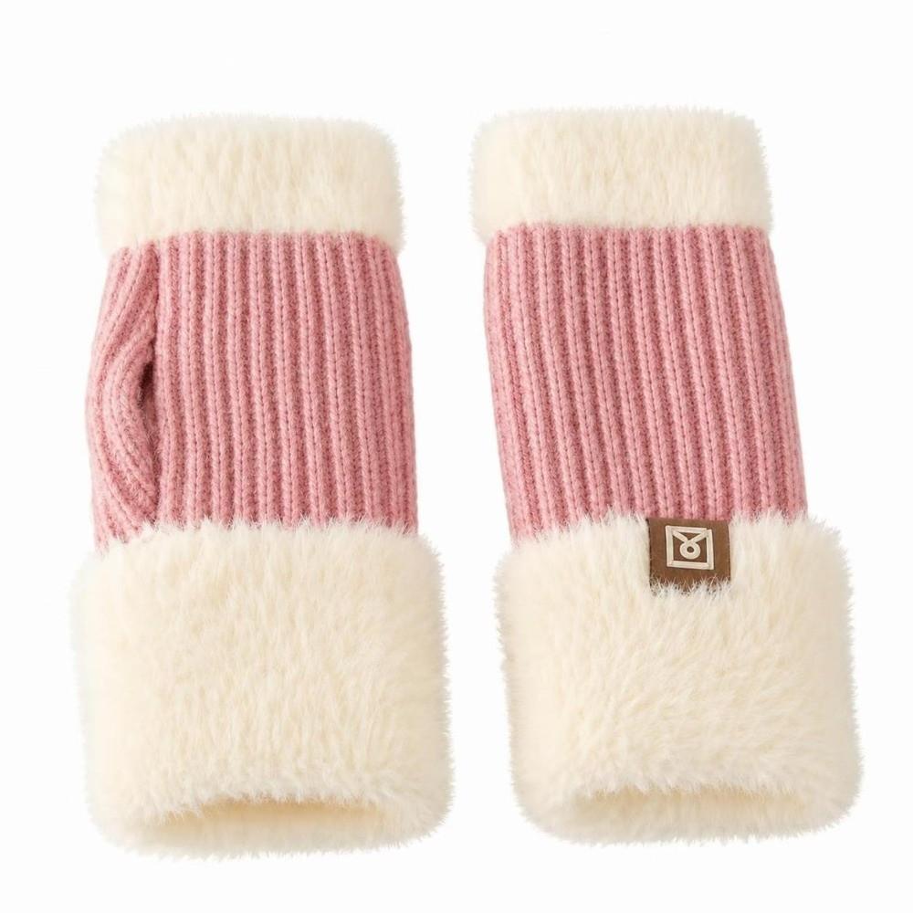 1pair Plush Women's Winter Gloves Touchscreen Thermal Gloves New Handwear Outdoor Cycling