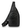 Business Casual Crossbody Bag - Soft PU Leather Chest Sling with Phone Pocket for White-Collar Professionals