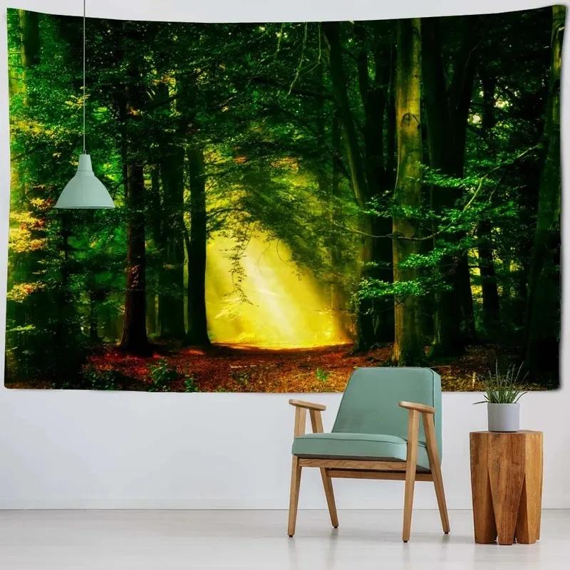 Forest Waterfall Decorative Tapestry Office Living Room Decor Home Wall Tapestry