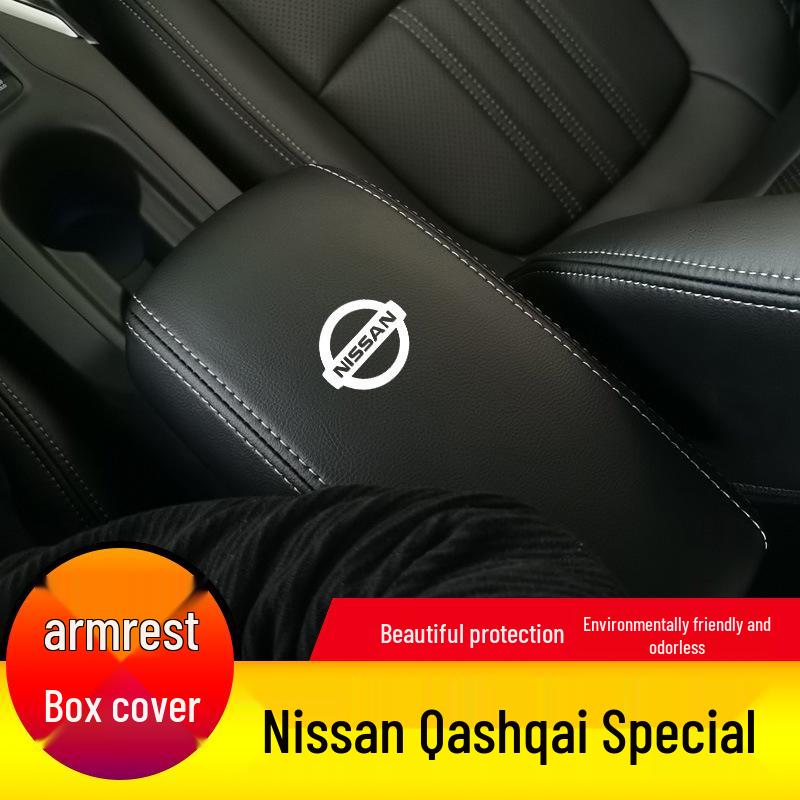 Nissan Qashqai Armrest Box Cover 2008-2025 - Handrest Protective Leather Cover