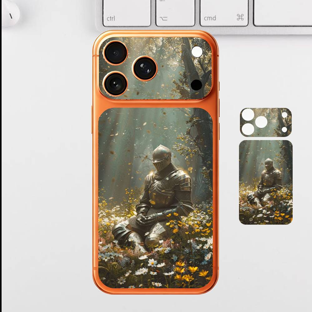 Knight And Peace For iPhone 17 Pro Max Full Back Cover Decal Wrap Skin Rear Protective Sticker Film