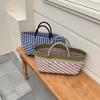 Large Capacity Weave Bag Countryside Style Vegetable Basket Bag Casual Beach Tote Bag  Girls
