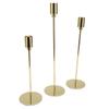 Metal Candle Holder Thin Beautiful Elegant Gold Candlestick Holders for Weddings Table Decoration