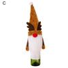 Champagne Bottle Cover Increase Atmosphere Reusable Fine Workmanship Wide Application Gift Decorate Cartoon Plush Christmas Wine Bottle Clothes