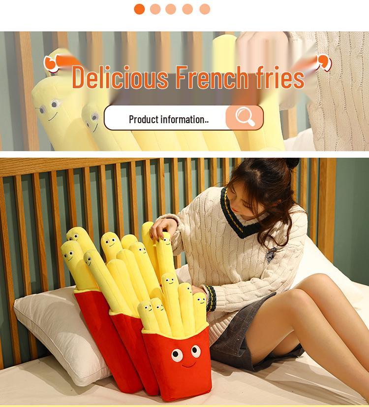 Ensemble d'oreillers en peluche réalistes Burger et Frites