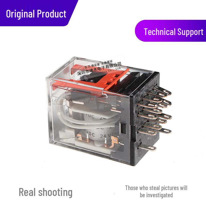Genuine Relay MY4N-D2-GS 4 Form C Replacement, Compatible with MY4N-D2-J, Available in DC24V/DC12V