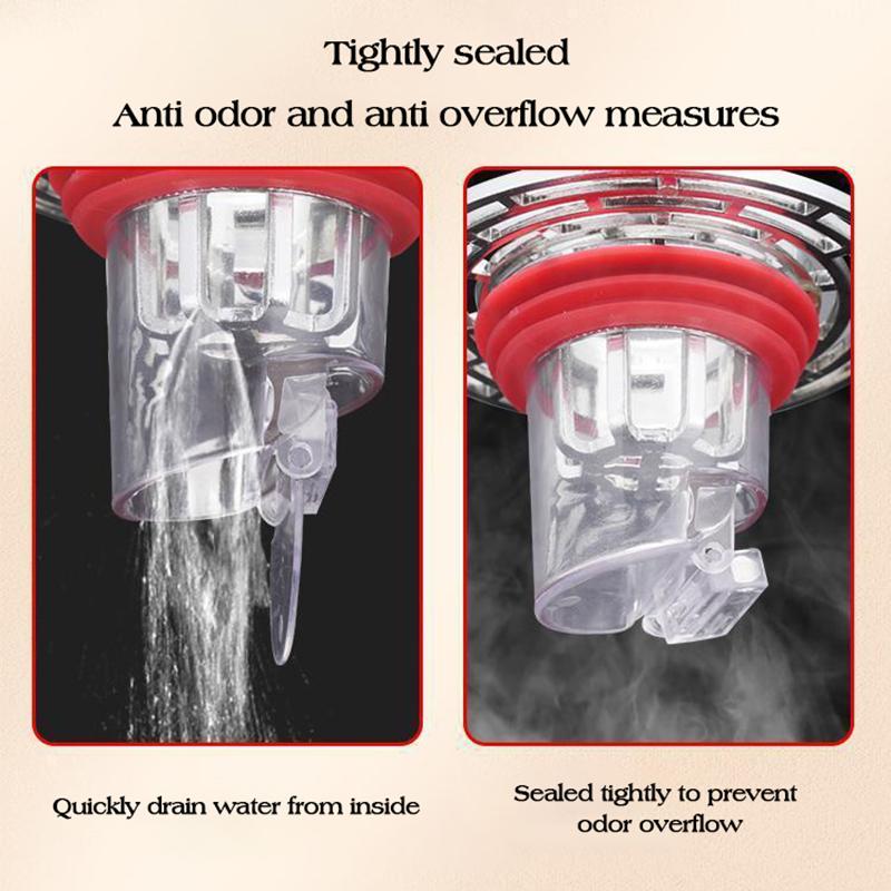 Insect Prevention Floor Drain Anti-Odor Sink Basin Drain Core Filter Hair Stopper Sewer Strainer Plug Shower Drainer