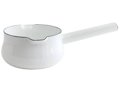 Nodahoro Milk Gas One Hand Double Made In Luke Pan, 15cm, Enamel, Fire/IH Compatible, Pot, Ended, Japan, LK-15M
