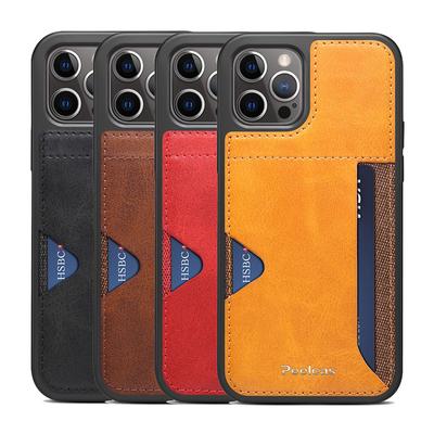 Drop Protection Card Holder Leather Case For Iphone 14 Pro Max 13 Pro 11 12 Anti -Knock Cell Phone Bag For Iphone 14 Plus