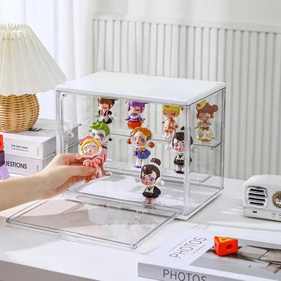 Blind Box Storage Box Transparent Ladder Handmade Anime Car Model Blind Box Storage Box Jewelry Sorting Box Office Rack