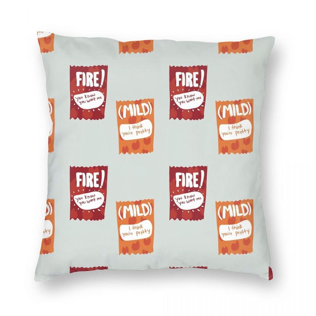 Taco Bell Sauces Square Pillowcase Polyester Linen Velvet Pattern Zip